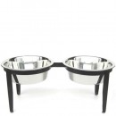 Visions Indoor/Outdoor Raised Double Diner Dog Dish Water Bowls Feeders