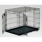 MidWest Life Stages 2 Door BLACK Large Dog Crate 30-inch