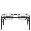 RDB19 - Chariot Raised Double Diner Dog Dish Water Bowls Feeders