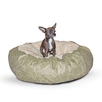 KH7527 - K&H Self Warming Distressed Look Cuddle Ball Dog Bed Large