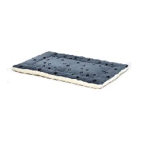 Midwest Quiet Time Reversible Paw Print/Fleece Dog Bed Mat