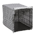 Midwest 24-inch Gray Defender Covella Dog Crate Cover